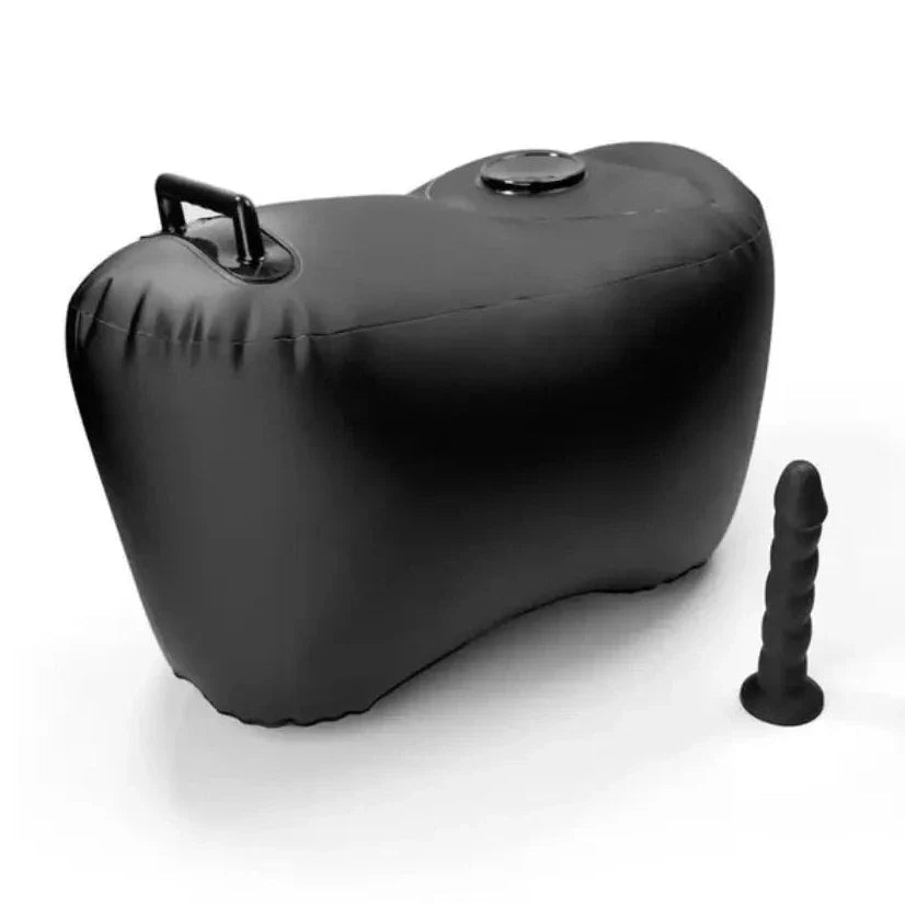 Fetish Fantasy Series Body Dock Inflatable Love Seat 8 Inch Silicone Dildo Black