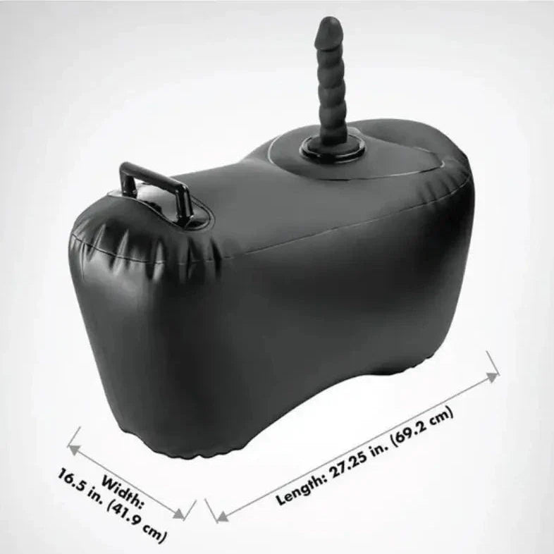 Fetish Fantasy Series Body Dock Inflatable Love Seat 8 Inch Silicone Dildo Black