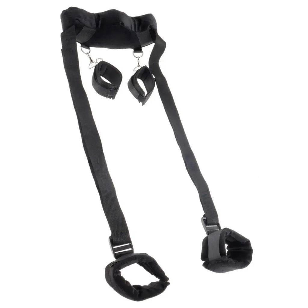 Pipedream Fetish Fantasy Series Position Master With Cuffs - Black Harness Restraints
