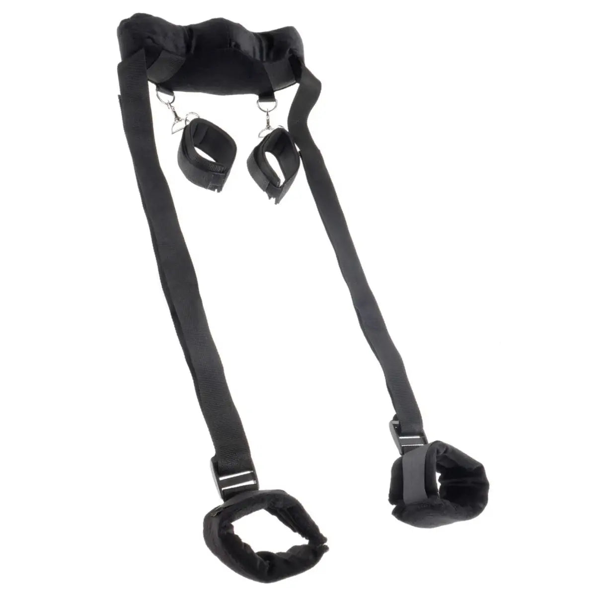 Pipedream Fetish Fantasy Series Position Master With Cuffs - Black Harness Restraints