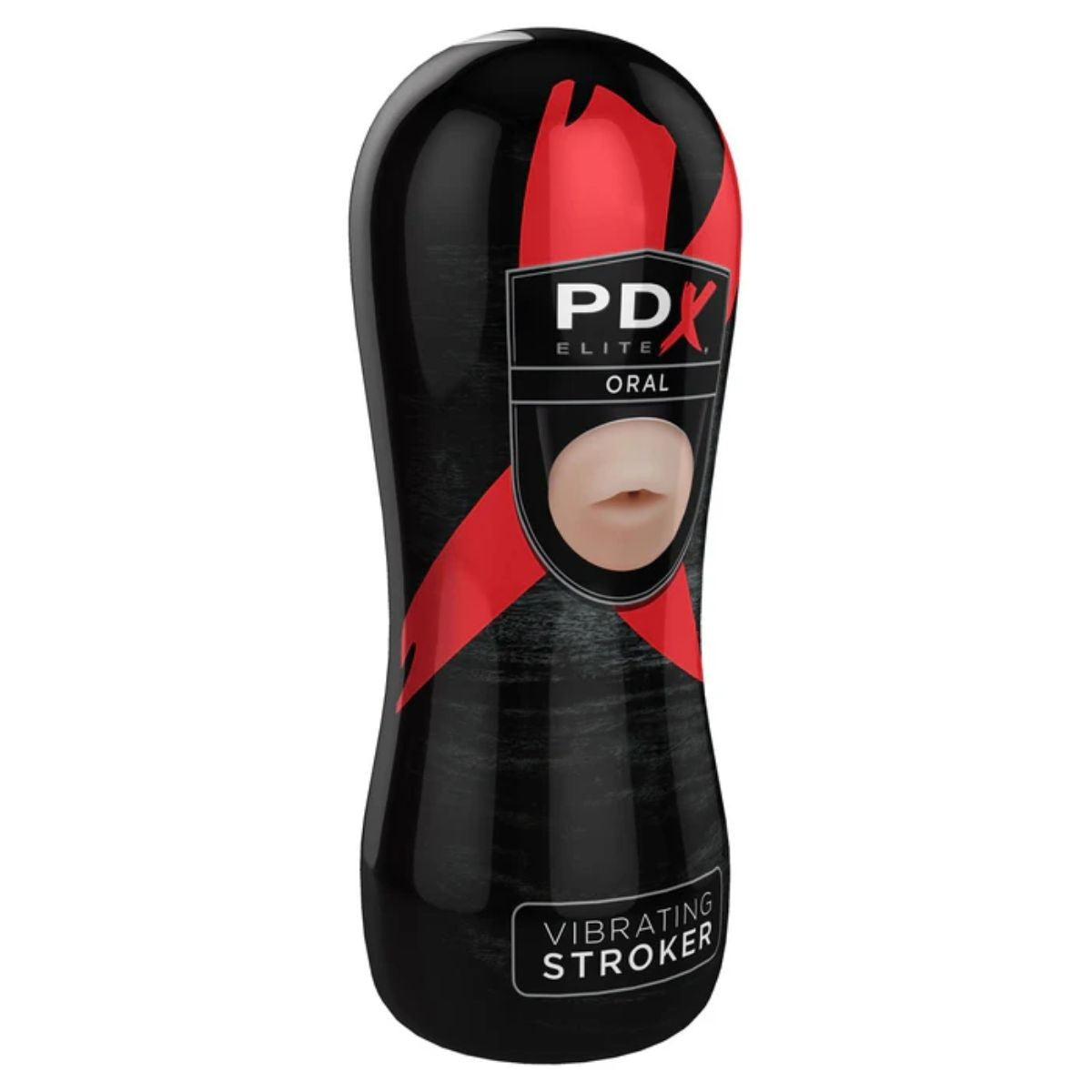 Pipedream PDX Elite Vibrating Oral Male Masturbator Blowjob Fanta Flesh Stroker