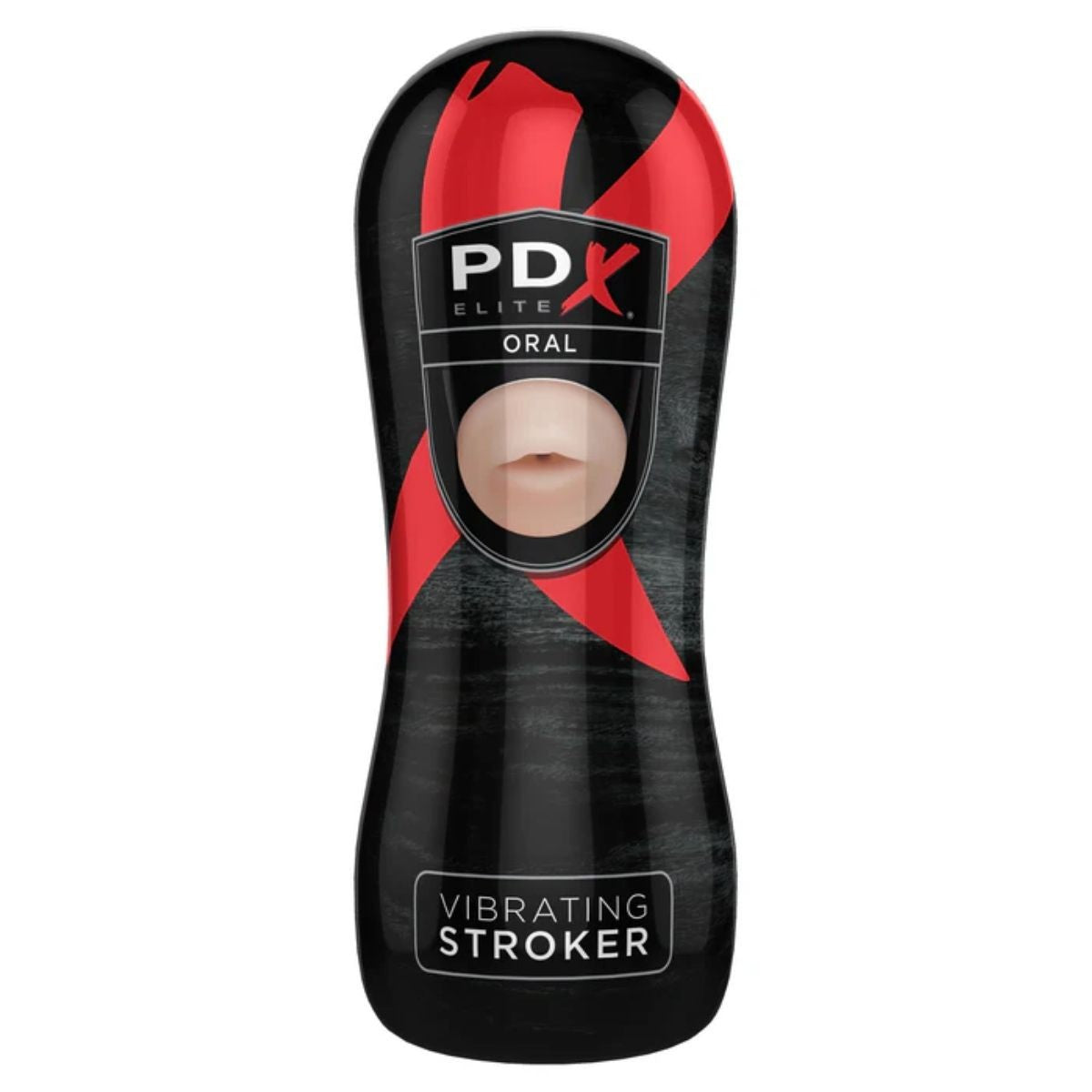 Pipedream PDX Elite Vibrating Oral Male Masturbator Blowjob Fanta Flesh Stroker