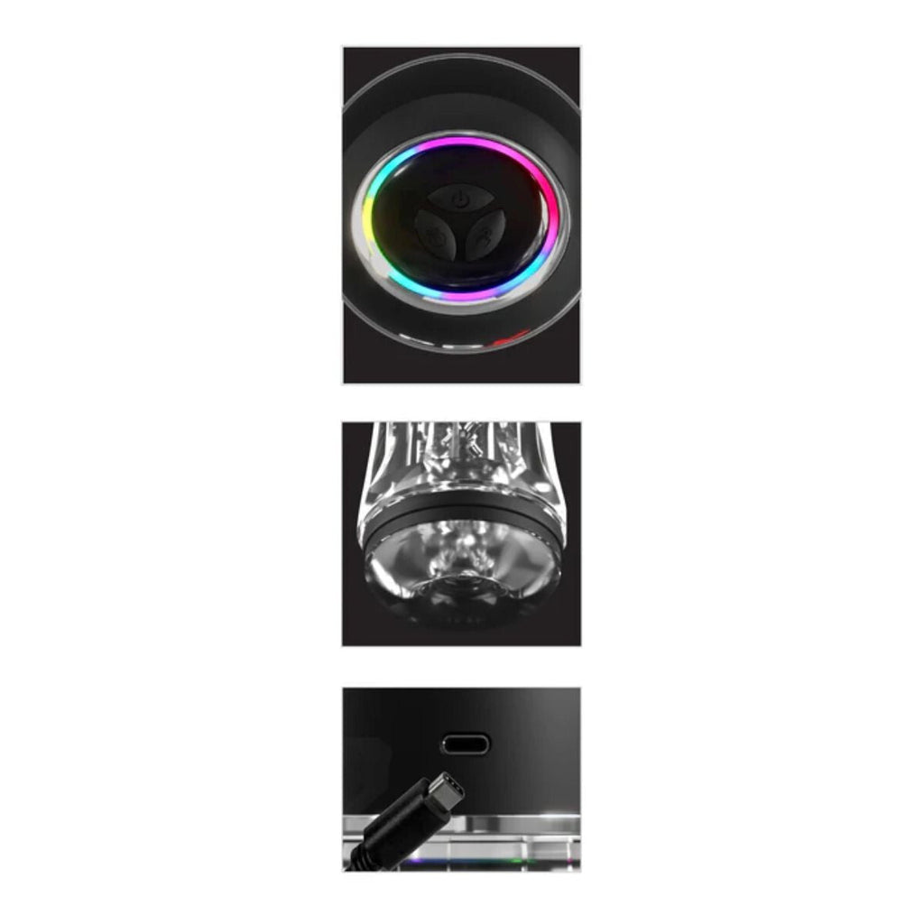 Pipedream PDX Elite ViewTube Pro Clear Male Suction Masturbator Stroker Blowjob