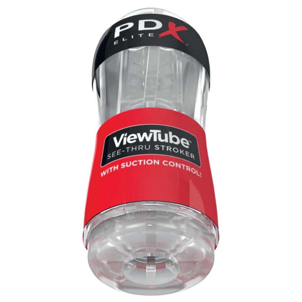 Pipedream PDX Elite ViewTube See Thru Clear Stroker Masturbator Sleeve Ribbed