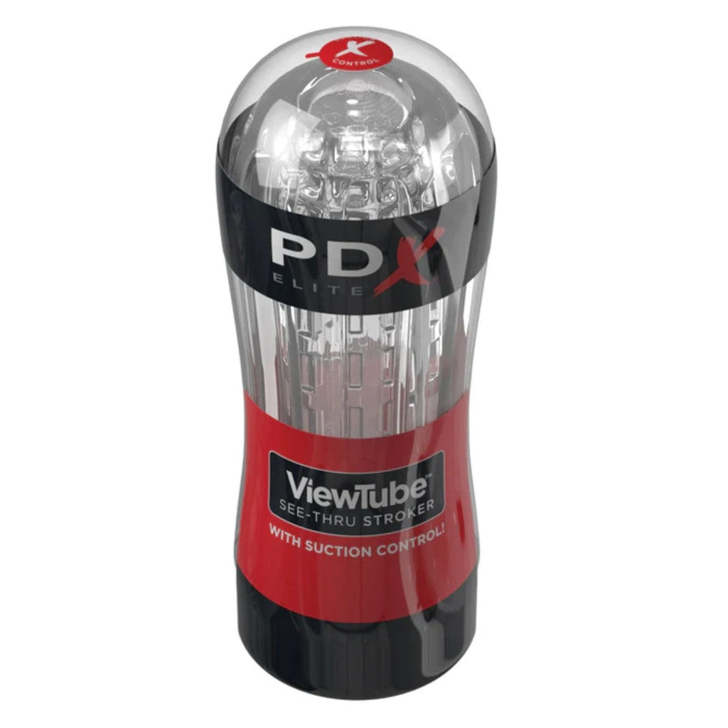 Pipedream PDX Elite ViewTube See Thru Clear Stroker Masturbator Sleeve Ribbed