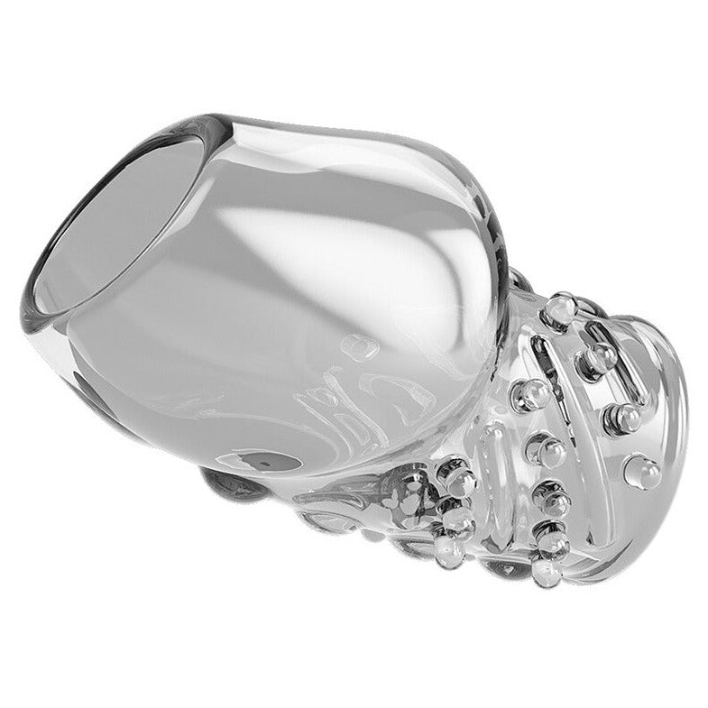 Pretty Love Matias Penis Head Sleeve Textured 6.5cm Girth Extender Clear