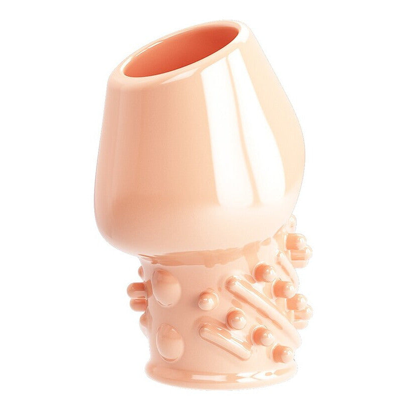 Pretty Love Matias Penis Head Sleeve Textured 6.5cm Girth Extender Flesh