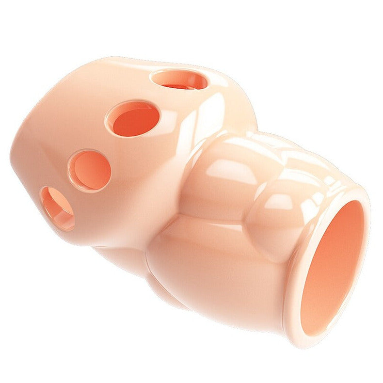 Pretty Love Oscar Penis Head Sleeve Textured 6.4cm Girth Extender Flesh