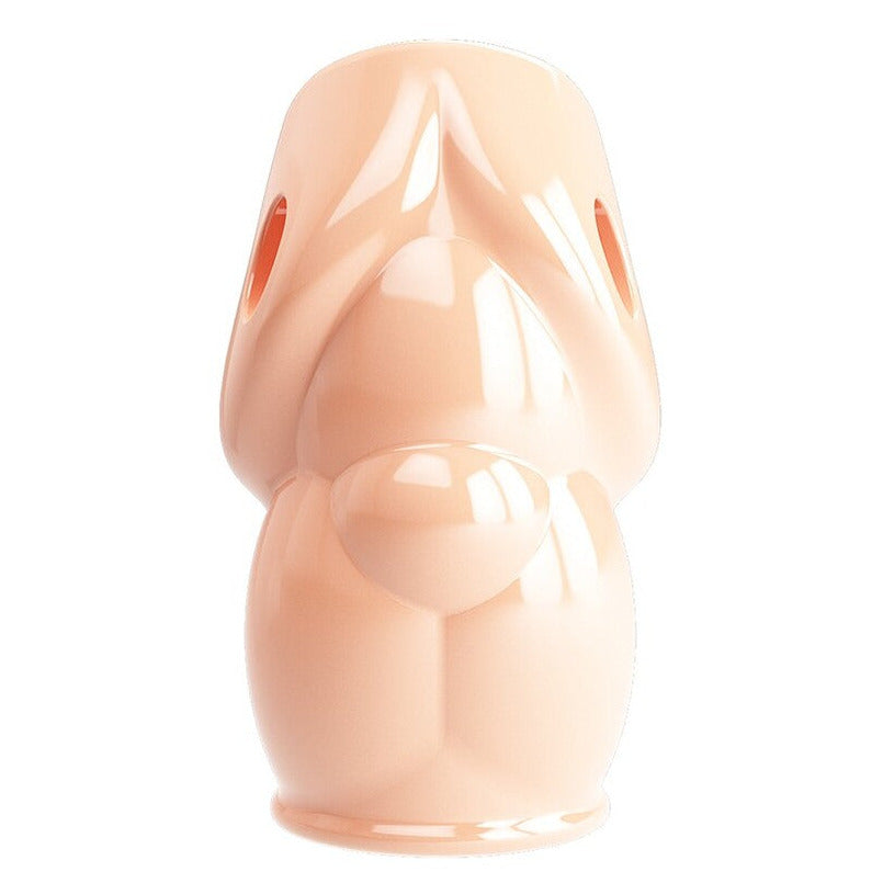Pretty Love Oscar Penis Head Sleeve Textured 6.4cm Girth Extender Flesh