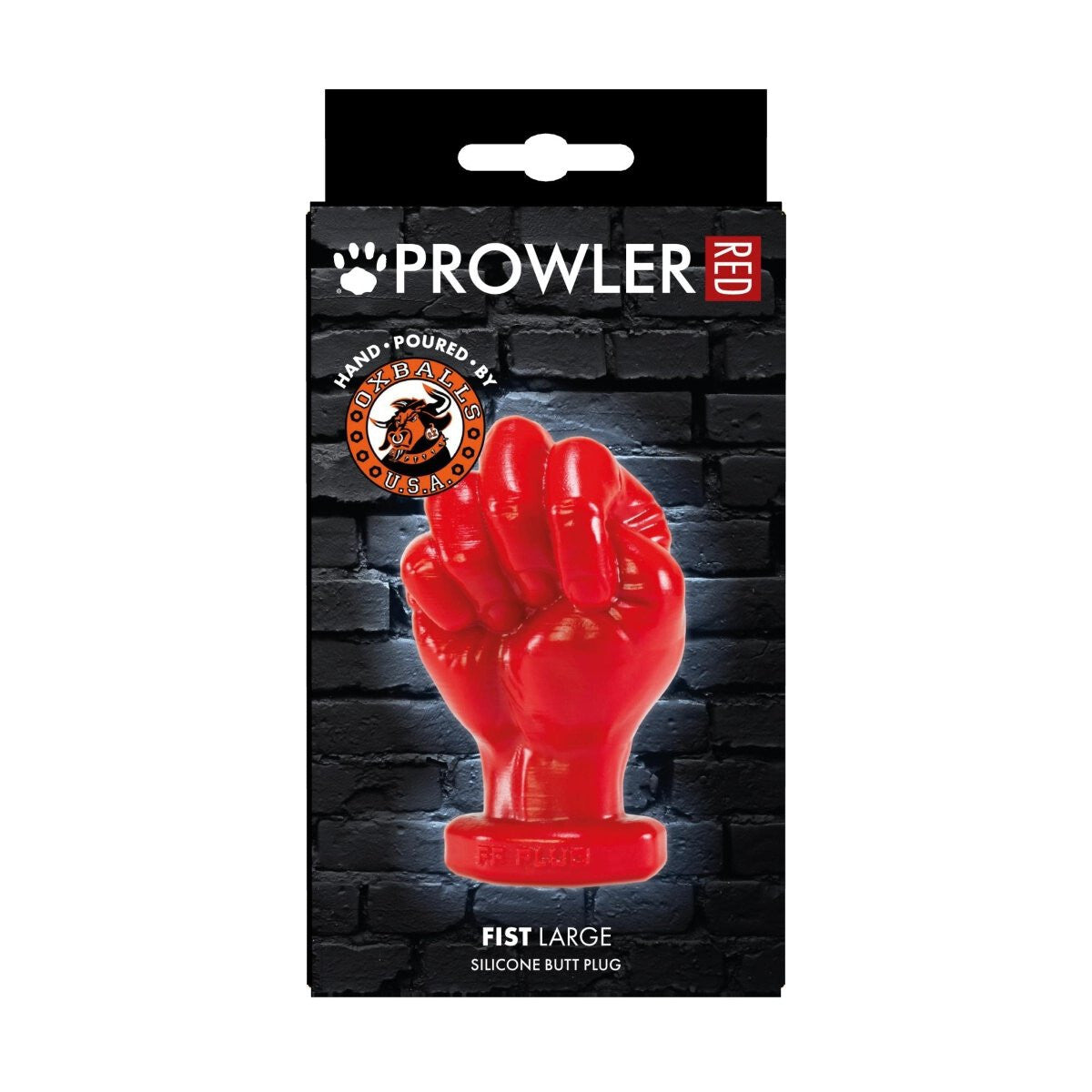 Prowler RED FIST LARGE Oxballs Silicone Butt Plug Anal Dildo BDSM