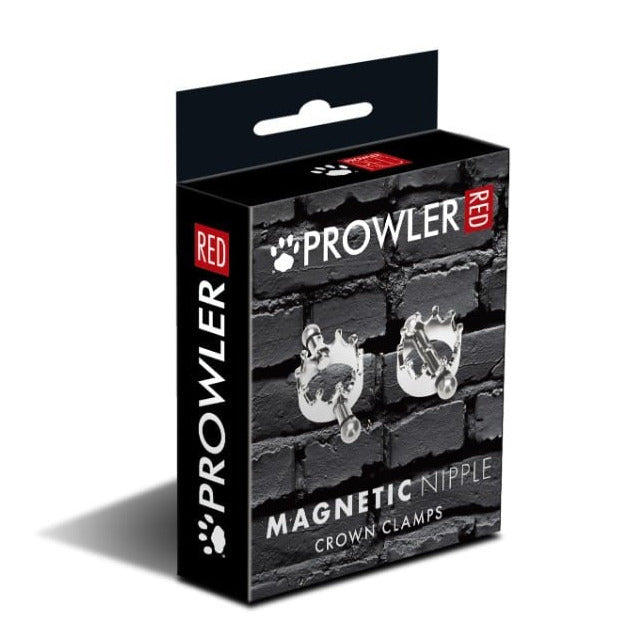 Prowler RED Magnetic Nipple Crown Clamps BDSM Bondage Fetish Pain Play Dom Sub