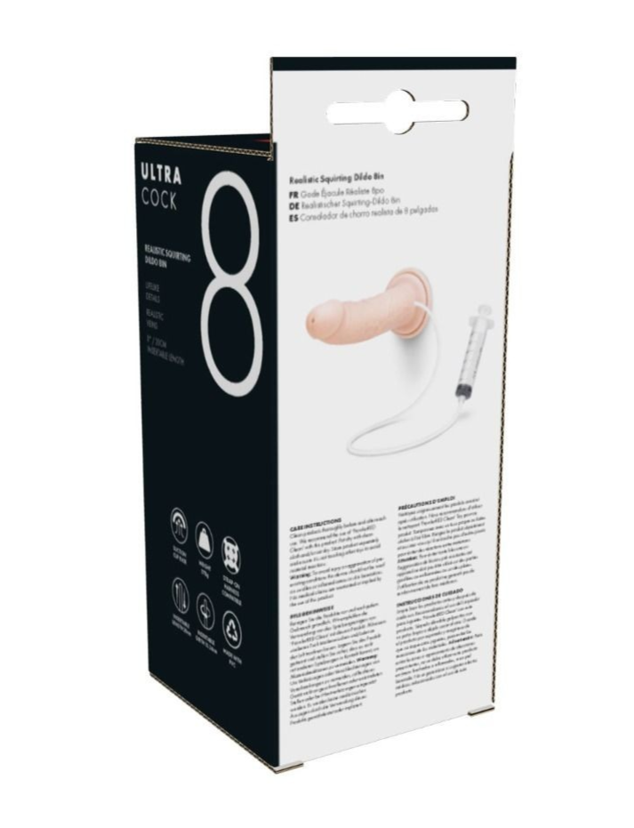 Prowler RED Ultra Cock Realistic Squirting Dildo Suction Cup Harness Compatible