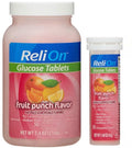ReliOn Glucose: 50 Tablet Bottle + 10-Tablet On-The-Go Tube (Fruit Punch)