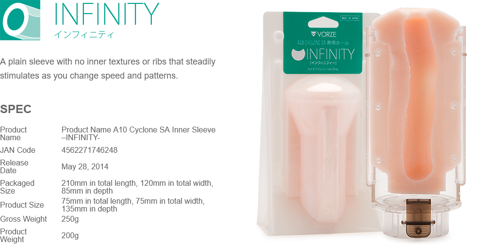 Rends Vorze A10 Cyclone SA Male Masturbator Inner Sleeve Insert Stroker Massager