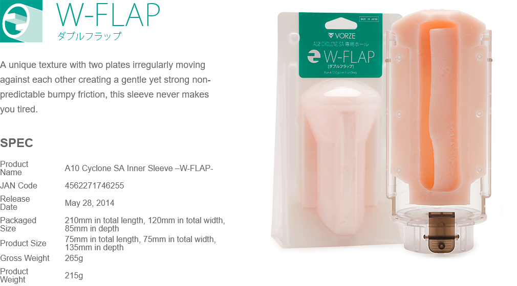 Rends Vorze A10 Cyclone SA Male Masturbator Inner Sleeve Insert Stroker Massager