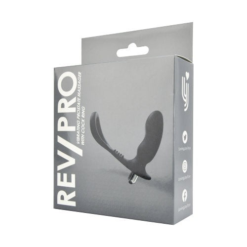 Rev-Pro Vibrating Prostate Massager Cock Ring Anal Butt Plug Silicone Vibrator