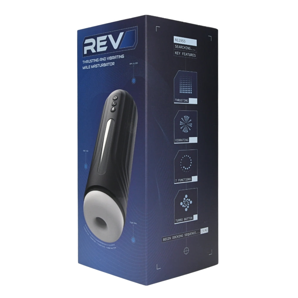 Rev Thrusting & Vibrating Male Masturbator Auto Stroker