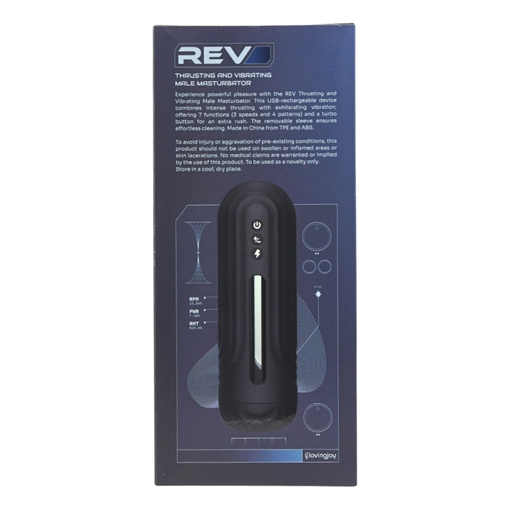 Rev Thrusting & Vibrating Male Masturbator Auto Stroker