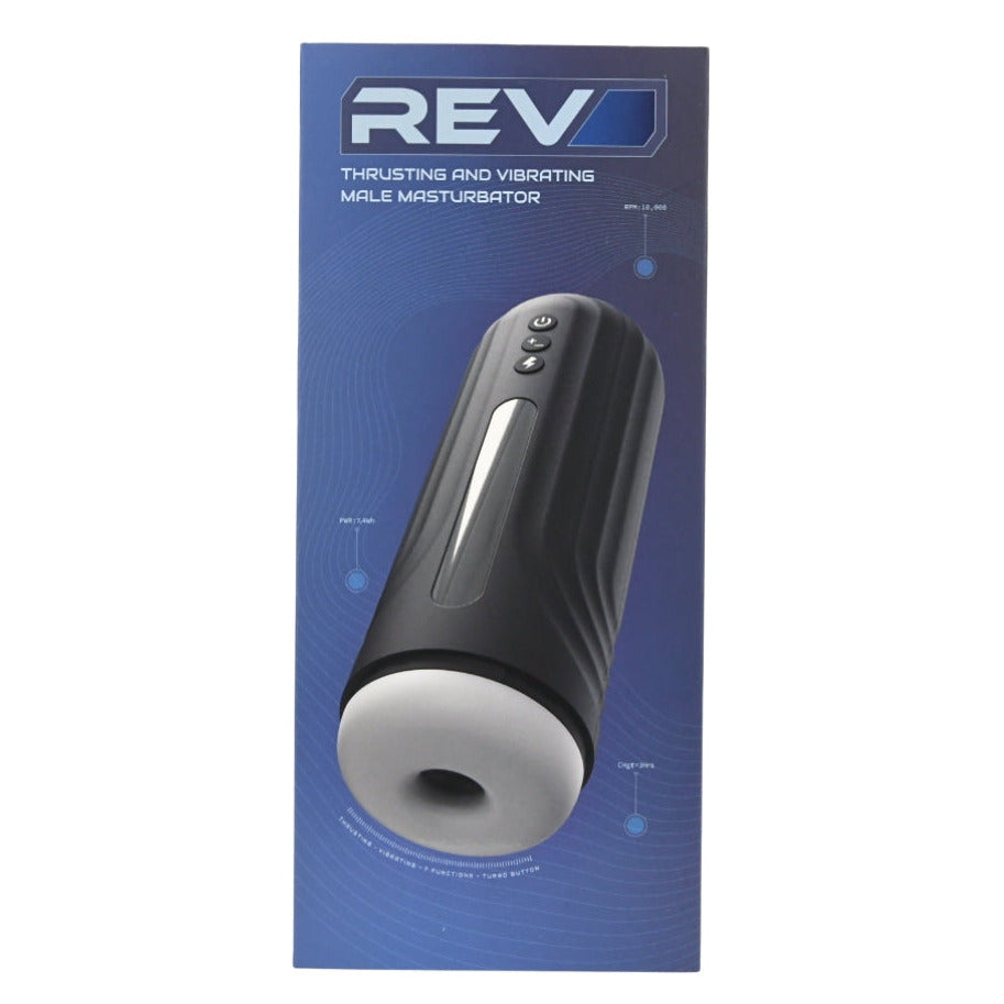 Rev Thrusting & Vibrating Male Masturbator Auto Stroker