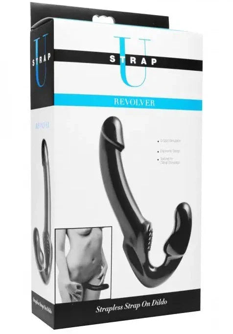 Revolver Strapless Strap-On Double End Pegging Anal Clitoral G-Spot Dildo