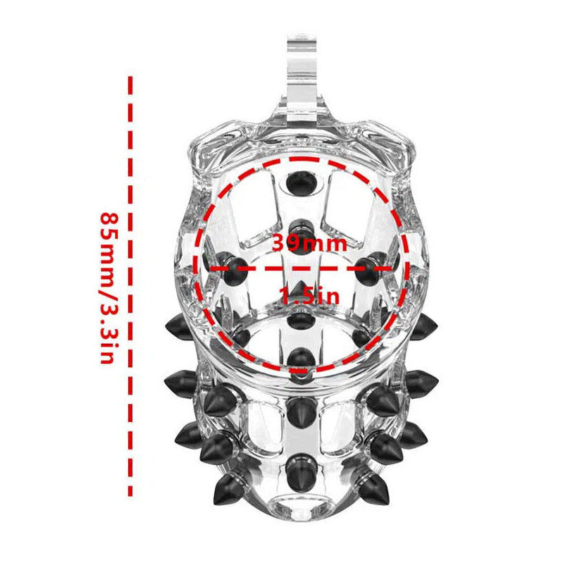 Rimba P-Cage PC09 Medium Male Spiked Chastity Cage Bondage BDSM Fetish Sissy