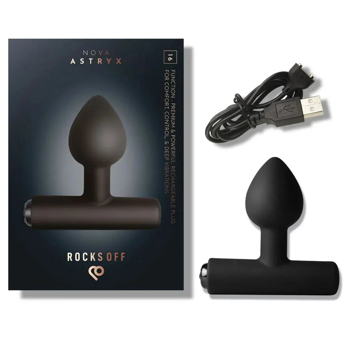 Rocks Off Nova Astryx Male Prostate Massager Anal Vibrator Butt Plug