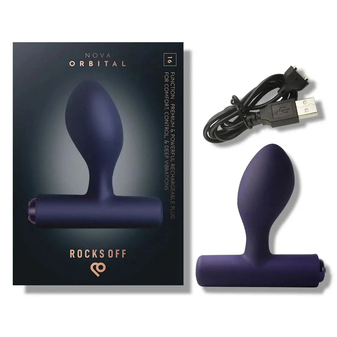 Rocks Off Nova Orbital Male Prostate Massager Anal Butt Plug Vibrator