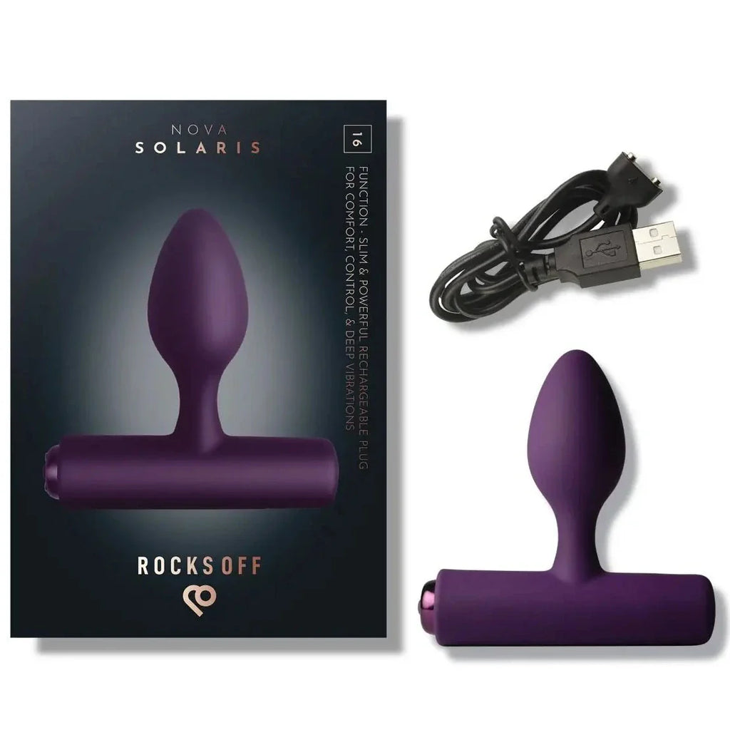 Rocks Off Nova Solaris Male Prostate Massager Anal Butt Plug Vibrator P-Spot
