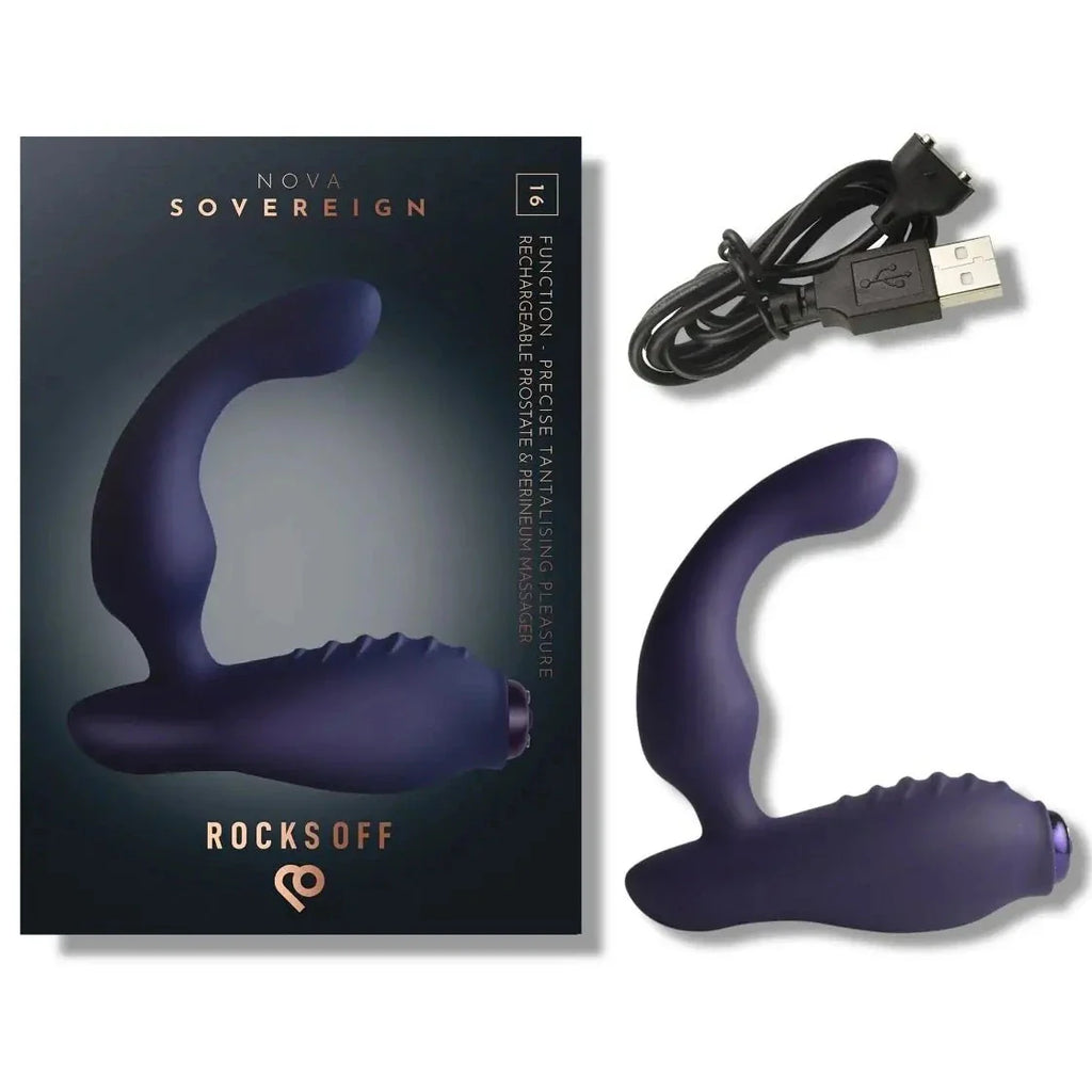 Rocks Off Nova Sovereign Male Prostate Massager Anal Butt Plug Vibrator