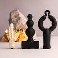 Rocks Off Silhouette Be Mine Prostate Silicone Anal Butt Plug Bullet Vibrator Cock Ring Set