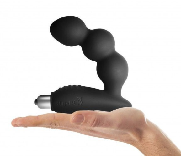Rocks Off Men-X Big-Boy 7 Male Prostate Massagers Black Anal Butt Plug Vibrator P-Spot