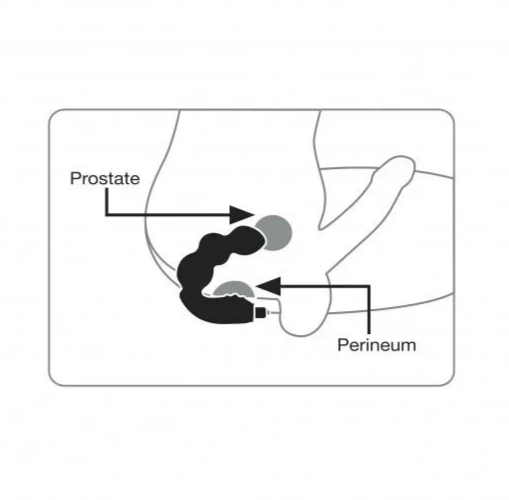 Rocks Off Men-X Big-Boy 7 Male Prostate Massagers Black Anal Butt Plug Vibrator P-Spot