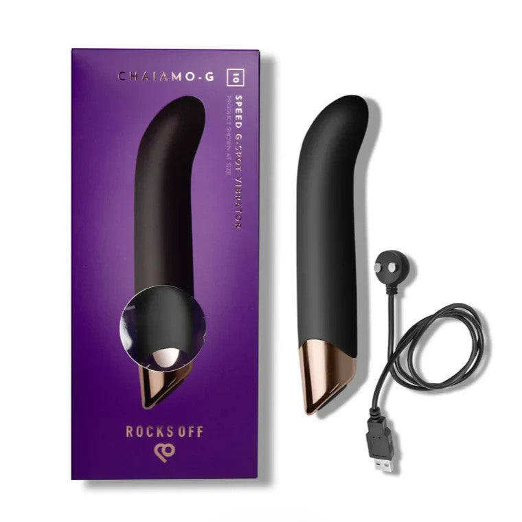 Rocks Off Chaiamo G Wand Silicone G-Spot Massager 10 Function Vibrator Bullet