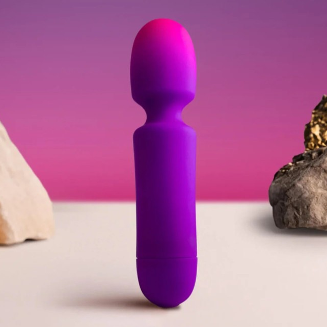 Rocks Off Glo-Girl Wand Clitoral Massager Silicone 10 Speed Vibrator Waterproof