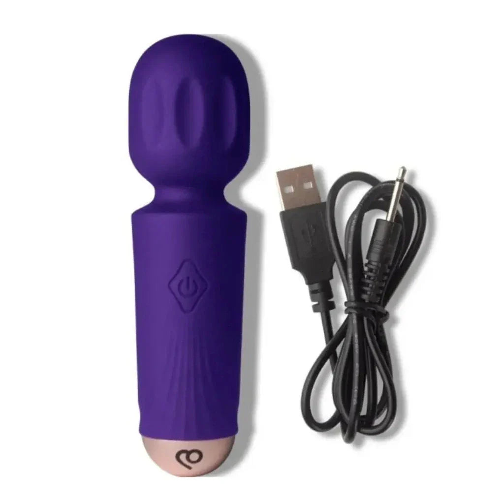 Rocks Off Rechargeable Mini Massage Wand Violet Dream Vibrator