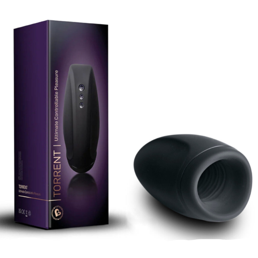 Rocks Off Torrent Vibrating Male Masturbator Air Pressure Stroker Rechargeable
