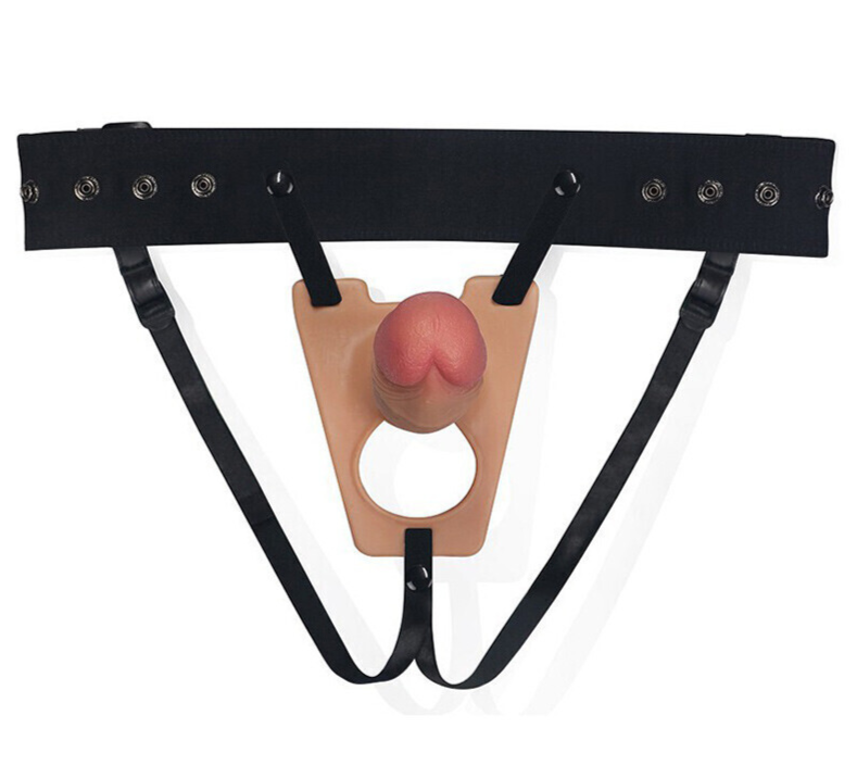 Rodeo G 8 Inch Hollow Strap-On Realistc Dildo Silicone Penis Extender Cocksheath