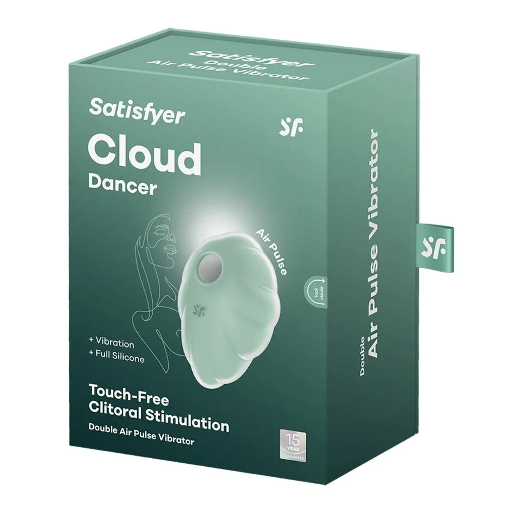 Satisfyer Cloud Dancer Mint Clitoral Air Pulse Vibrator Silicone Multispeed Vibe