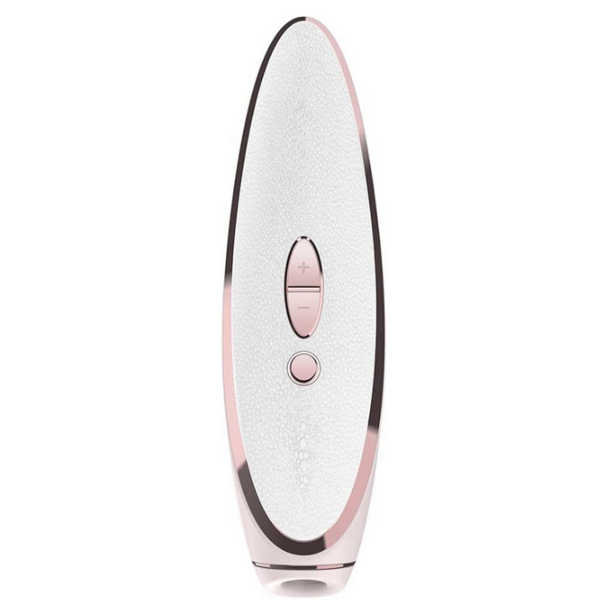 Satisfyer Luxury Pret-A-Porter Air Pulse Stimulator White Rose Gold Vibrator Massage Wand