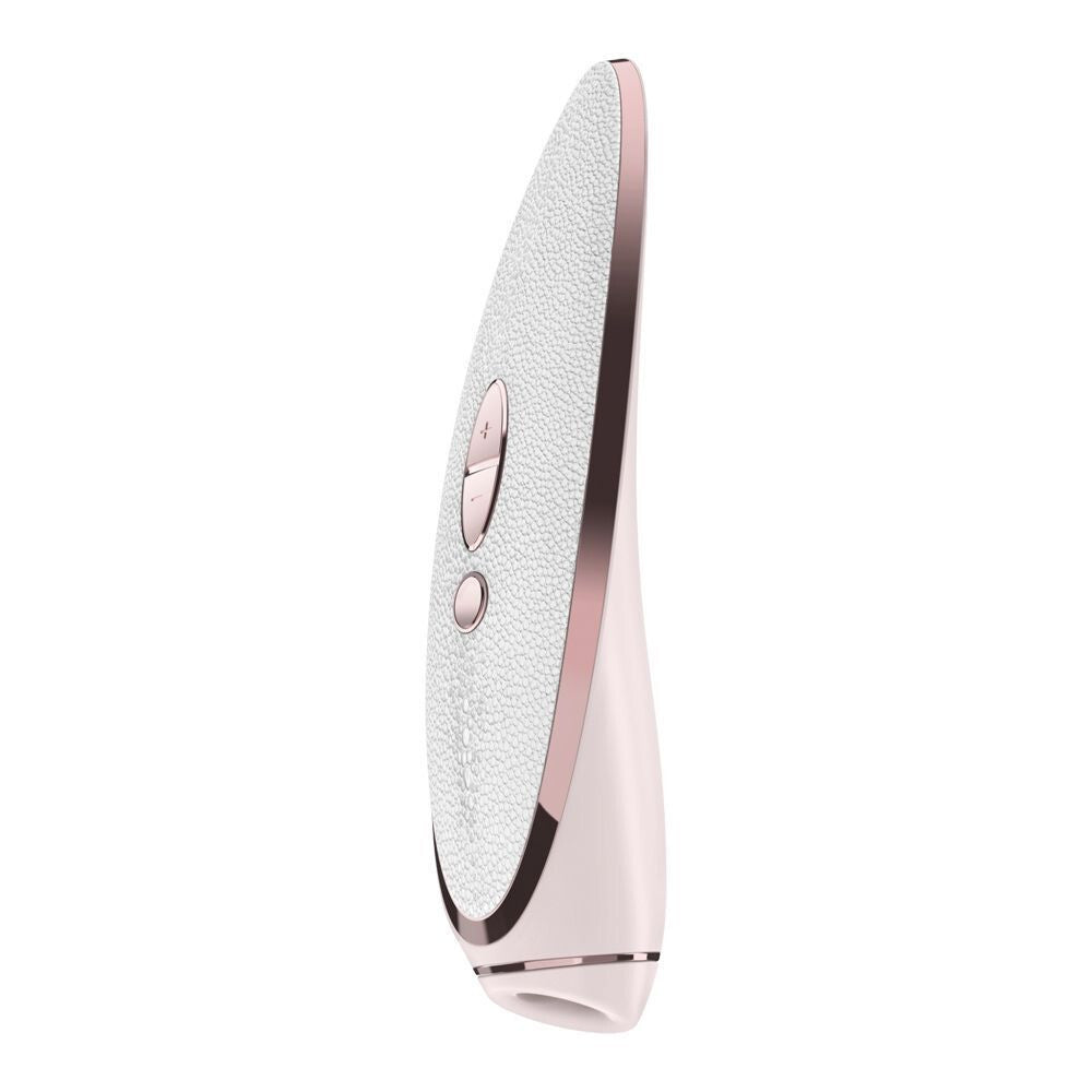 Satisfyer Luxury Pret-A-Porter Air Pulse Stimulator White Rose Gold Vibrator Massage Wand