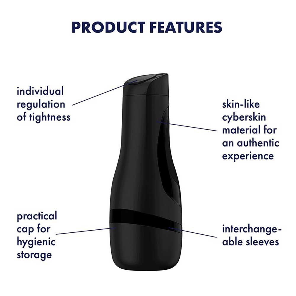 Satisfyer Men Classic Realistic Masturbator Cyberskin Vacuum Stroker