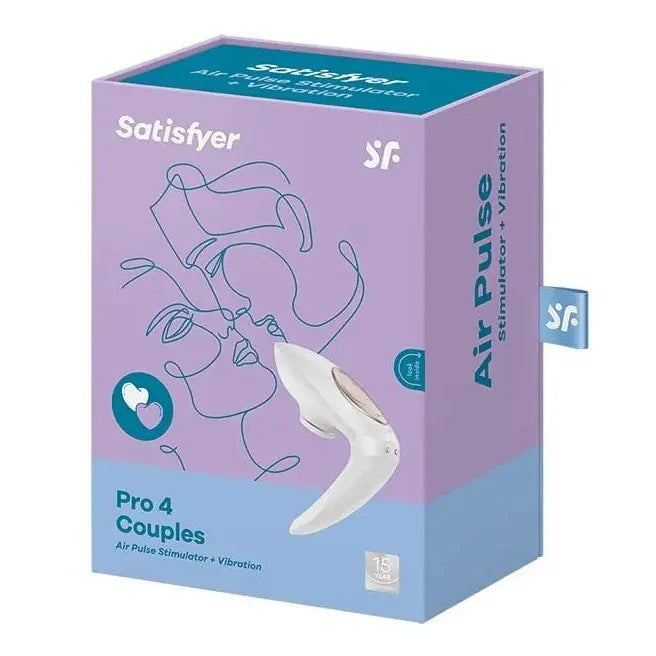 Satisfyer Pro 4 Couples Air Pulse G-Spot Clitoris Stimulator Wearable Vibrator