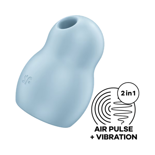 Satisfyer Pro To Go 1 Blue Double Air Pulse Clit Vibrator Waterproof Massager