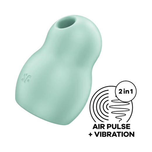 Satisfyer Pro To Go 1 Mint Double Air Pulse Clit Vibrator Waterproof Massager