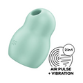 Satisfyer Pro To Go 1 Mint Double Air Pulse Clit Vibrator Waterproof Massager