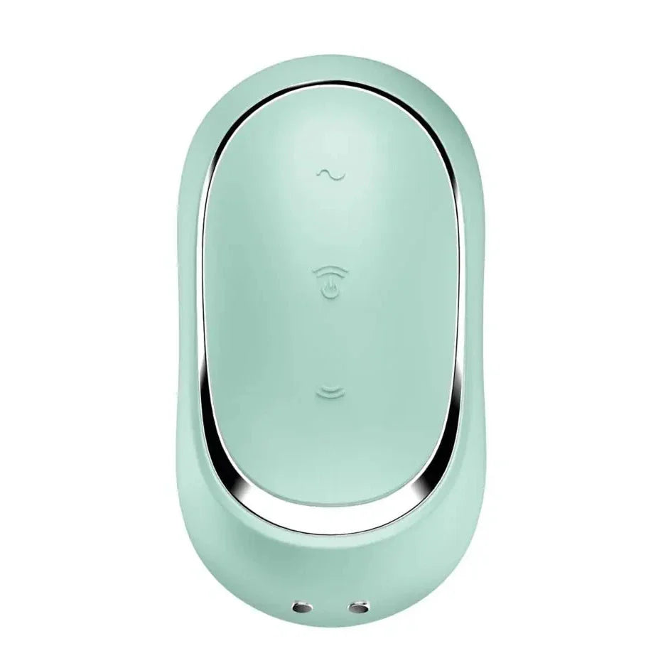 Satisfyer Pro To Go 2 Mint Double Air Pulse Clitoral Vibrator Silicone Waterproof Massager