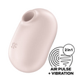 Satisfyer Pro To Go 2 Nude Air Pulse Clitoral Vibrator Waterproof Massager