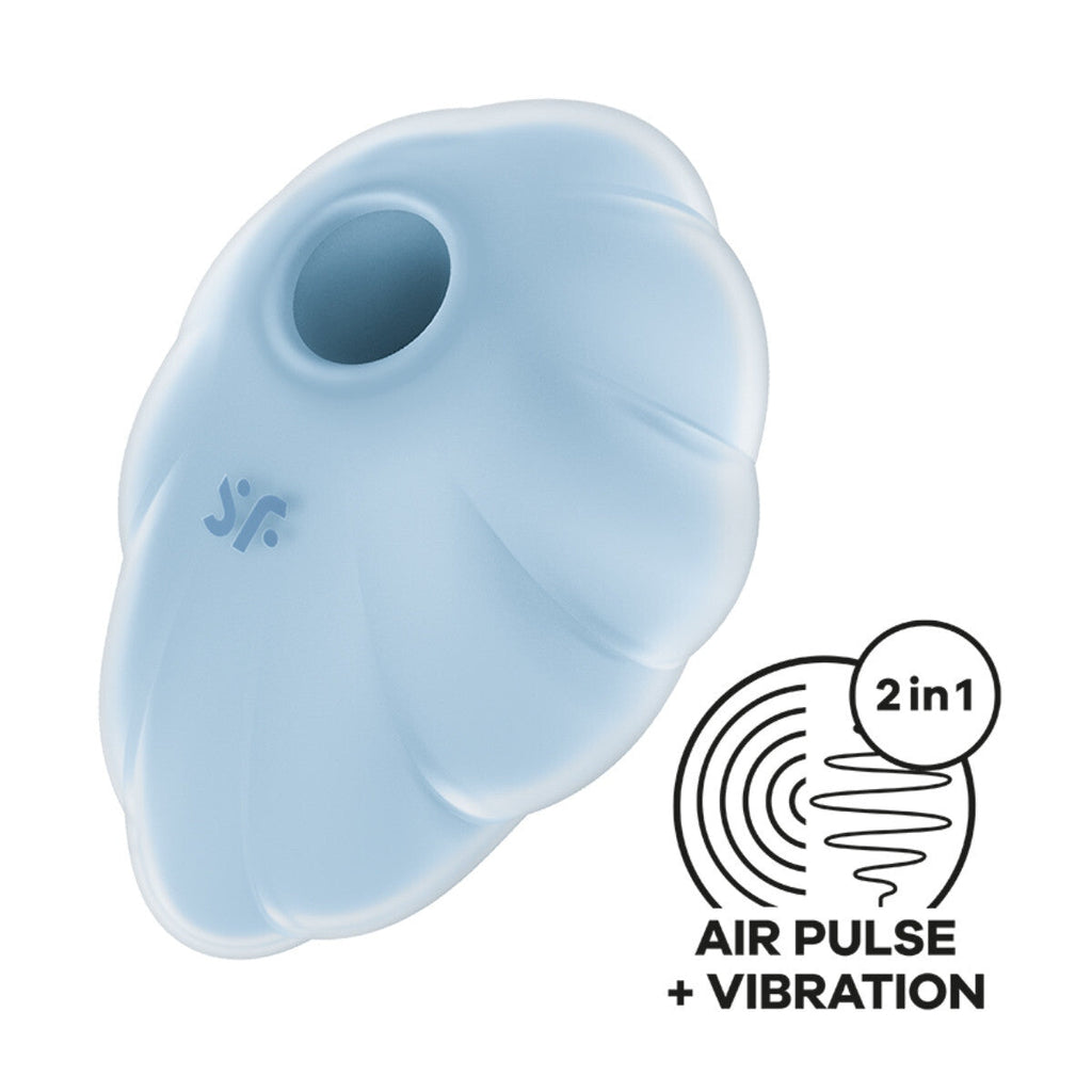 Satisfyer Cloud Dancer Blue Clitoral Air Pulse Vibrator Silicone Multispeed Vibe