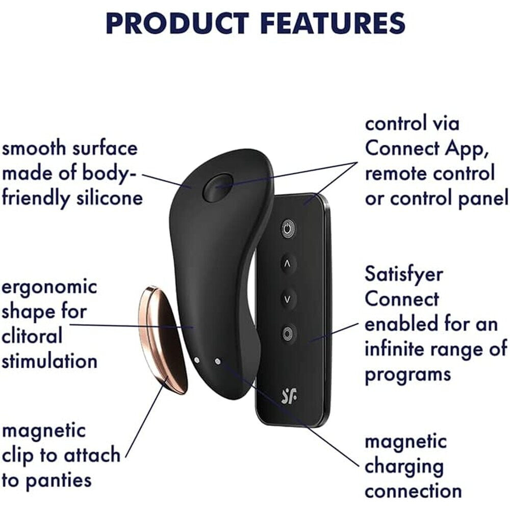 Satisfyer Little Secret Silicone Panty Couples Clitoral Remote Control Vibrator