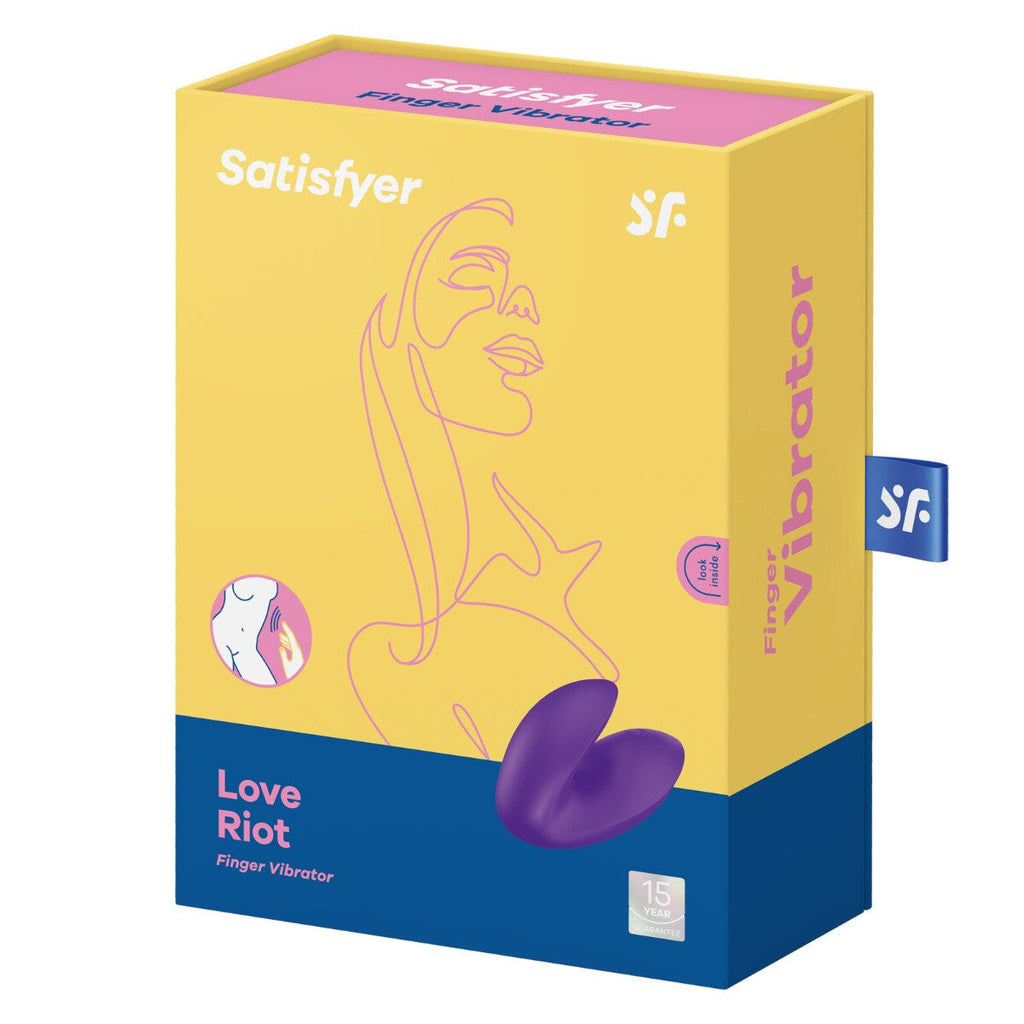 Satisfyer Love Riot Multispeed Silicone Finger Vibrator Clit G-Spot Massager